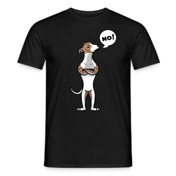 Sturer Whippet Chien Petit lévriers anglais - T-shirt homme - noir - Devant - AI Model Male 178 light (178cm)