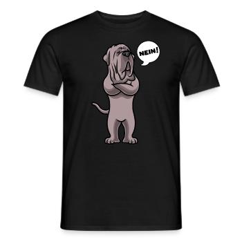 Mastino Napoletano Hund Neapolitanischer Mastiff - Männer T-Shirt - Schwarz - Vorne - AI Model Male 178 light (178cm)