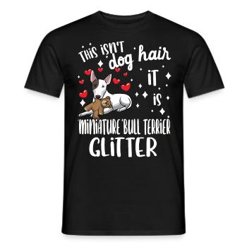 Miniatur Bullterrier Hund - Männer T-Shirt - Schwarz - Vorne - AI Model Male 178 light (178cm)