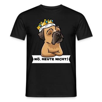 Sturer Border Terrier Hund lustig Borderterrier - Männer T-Shirt - Schwarz - Vorne - AI Model Male 178 light (178cm)