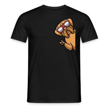Dogue de Bordeaux Dog Great Dane - Men's T-Shirt - black - Front - AI Model Male 178 light (178cm)