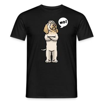 Spinone italiano Dog - Men's T-Shirt - black - Front - AI Model Male 178 light (178cm)