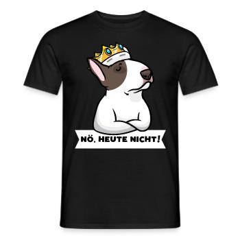 Sturer Miniatur Bullterrier Hund - Männer T-Shirt - Schwarz - Vorne - AI Model Male 178 light (178cm)