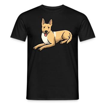 Carolina Dog Hund - Männer T-Shirt - Schwarz - Vorne - AI Model Male 178 light (178cm)