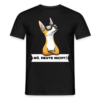 Sturer Podenco Ibicenco Hund lustig Hundefan - Männer T-Shirt - Schwarz - Vorne - AI Model Male 178 light (178cm)