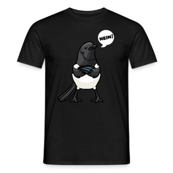 Amateurs d’oiseaux pies - T-shirt homme - noir - Devant - AI Model Male 178 light (178cm)