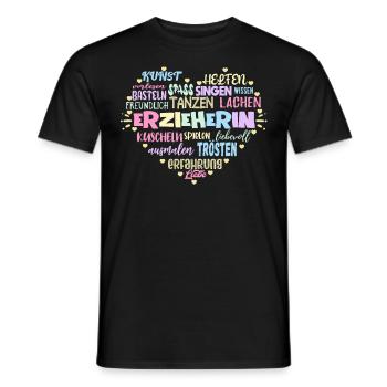 Erzieherin Kindergärtnerin - Männer T-Shirt - Schwarz - Vorne - AI Model Male 178 light (178cm)