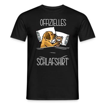 Tibet Spaniel Hund Offizielles Schlafshirt Tibetan - Männer T-Shirt - Schwarz - Vorne - AI Model Male 178 light (178cm)