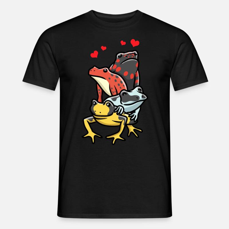 Baumsteigerfrosch Pfeilgiftfrosch Farbfrosch - Männer T-Shirt - Schwarz