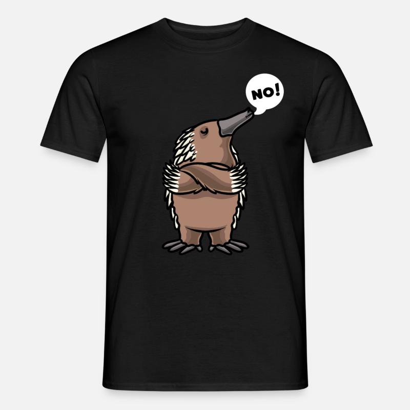 Ameisenigel Echidna Schnabeligel Igel - Männer T-Shirt - Schwarz