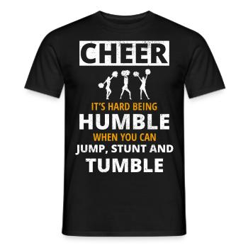 Cheerleader Cheerleading Coach Cheer Cheering - Männer T-Shirt - Schwarz - Vorne - AI Model Male 178 light (178cm)