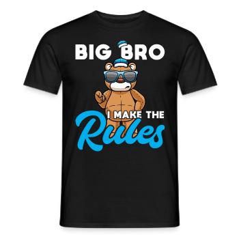 Big Brother Frère aîné Frère aîné - T-shirt homme - noir - Devant - AI Model Male 178 light (178cm)