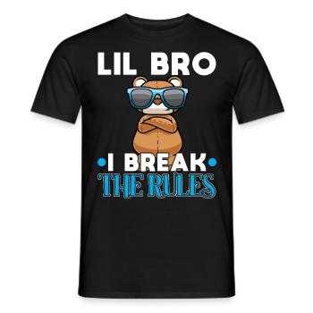 Little Brother Siblings Family - Men's T-Shirt - black - Front - AI Model Male 178 light (178cm)