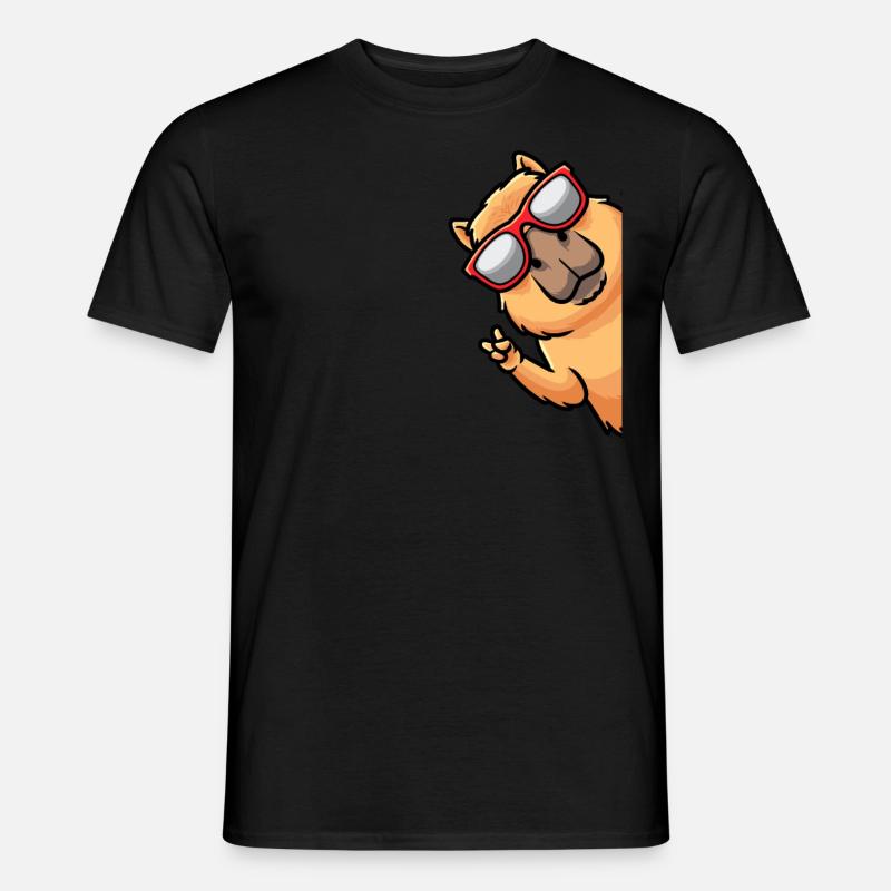 Capybara Side Capybara Gnaver - Mænd T-shirt - sort