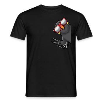 Beo Vogel Mynah Vogelliebhaber - Männer T-Shirt - Schwarz - Vorne - AI Model Male 178 light (178cm)