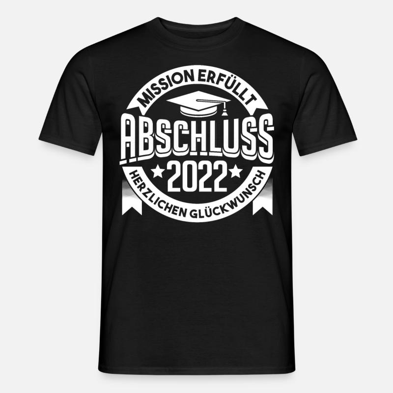 Schulabschluss Abschluss 2022 - Männer T-Shirt - Schwarz