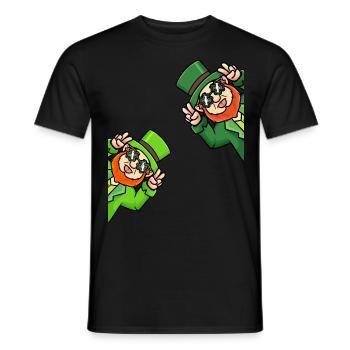St. Patrick’s Day Leprechaun Boys - T-shirt homme - noir - Devant - AI Model Male 178 light (178cm)