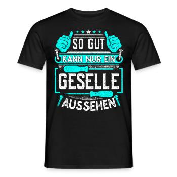 Geselle Bestandende Ausbildung - Männer T-Shirt - Schwarz - Vorne - AI Model Male 178 light (178cm)