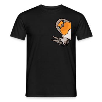 Rotkehlchen Liebhaber Vogel - Männer T-Shirt - Schwarz - Vorne - AI Model Male 178 light (178cm)