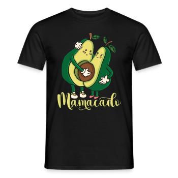 Mamacado Avocado Pregnancy Mom - Men's T-Shirt - black - Front - AI Model Male 178 light (178cm)