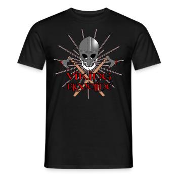 Wikinger Schädel Krieger - Männer T-Shirt - Schwarz - Vorne - AI Model Male 178 light (178cm)