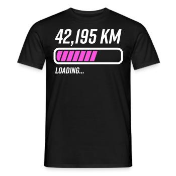 Marathon Marathonläufer Strecke Sportler - Männer T-Shirt - Schwarz - Vorne - AI Model Male 178 light (178cm)