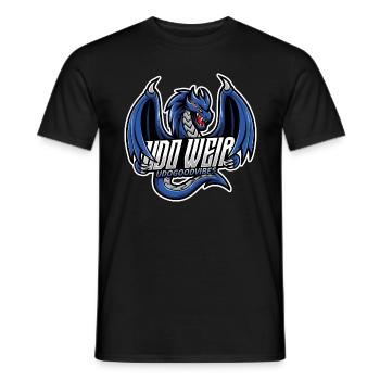 Logo Udo Weiß (Udogoodvibes) - T-shirt homme - noir - Devant - AI Model Male 178 light (178cm)