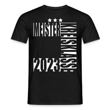 Meister Kreisklasse 2023 Aufstiegstrikot - Männer T-Shirt - Schwarz - Vorne - AI Model Male 178 light (178cm)