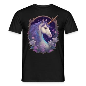 Licorne gothique Poney Magique Cheval Enchanteur - T-shirt homme - noir - Devant - AI Model Male 178 light (178cm)