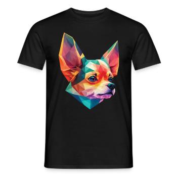 Chihuahua Dog Dog Design Pet Dog Owner - T-shirt homme - noir - Devant - AI Model Male 178 light (178cm)