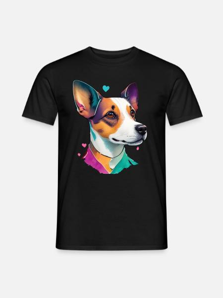 Jack Russell Terrier Dog Dog Lover Design - T-shirt męski - czarny