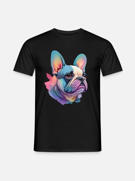 French Bulldog Dog Pet Love - Men's T-Shirt - black
