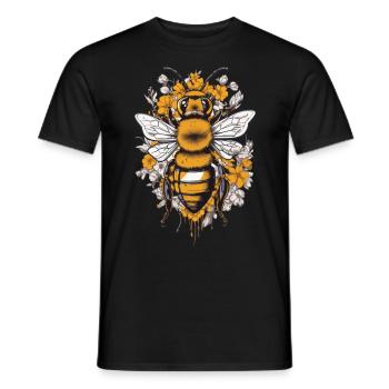 Hobby Beekeeper Bees Aesthetics Honey Love Design - Men's T-Shirt - black - Front - AI Model Male 178 light (178cm)