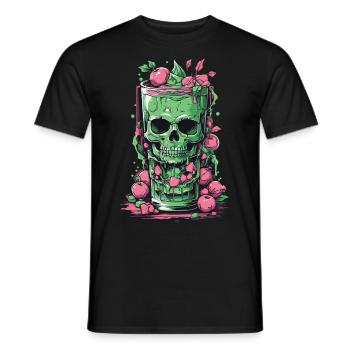 Cadeau gothique Cocktail sorcières magiques Design occulte - T-shirt homme - noir - Devant - AI Model Male 178 light (178cm)