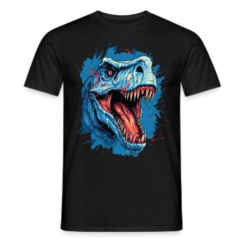 T-Rex Dinosaur Dino Tyrannosaurus Rex Vintage - Men's T-Shirt - black - Front - AI Model Male 178 light (178cm)