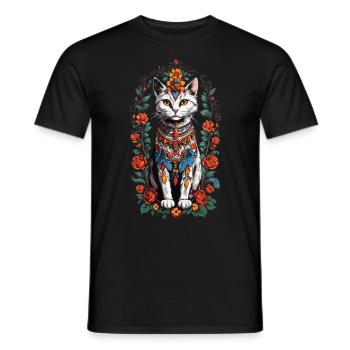 Chat mexicain Chat Mignon Chat Domestique Propriétaire - T-shirt homme - noir - Devant - AI Model Male 178 light (178cm)