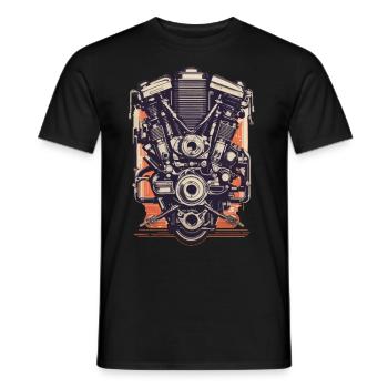 Ingénieur automobile Mécanicien de véhicules à moteur Vintage - T-shirt homme - noir - Devant - AI Model Male 178 light (178cm)
