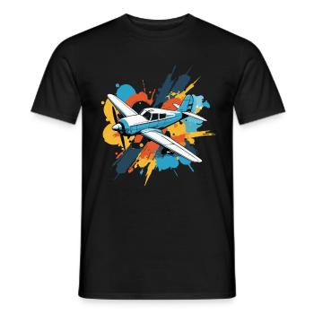 Maquette d’avion Pilote d’avion Avion Hobby - T-shirt homme - noir - Devant - AI Model Male 178 light (178cm)