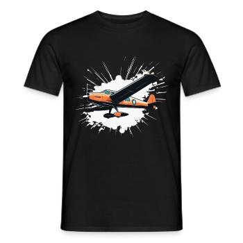 Maquette d’avion Pilote d’avion Hobby Airplane - T-shirt homme - noir - Devant - AI Model Male 178 light (178cm)