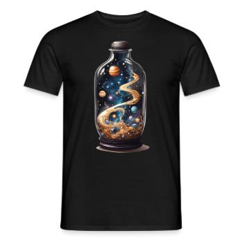 Outer Space in Bottle Boho Esthétique Streetwear - T-shirt homme - noir - Devant - AI Model Male 178 light (178cm)