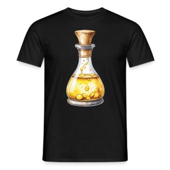 Ästhetisches Gaming Zaubertrank Design Ikonisch - Männer T-Shirt - Schwarz - Vorne - AI Model Male 178 light (178cm)