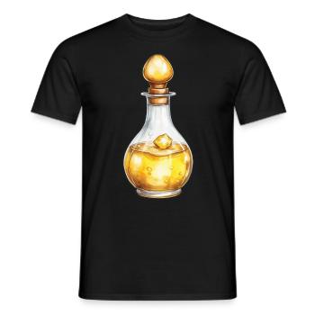 Aesthetic Potion Gaming Design Streetwear - Men's T-Shirt - black - Front - AI Model Male 178 light (178cm)