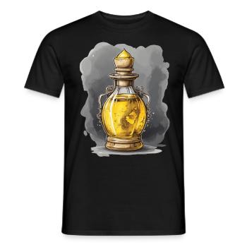 Potion Magique Esthétique Gamer Design Streetwear - T-shirt homme - noir - Devant - AI Model Male 178 light (178cm)