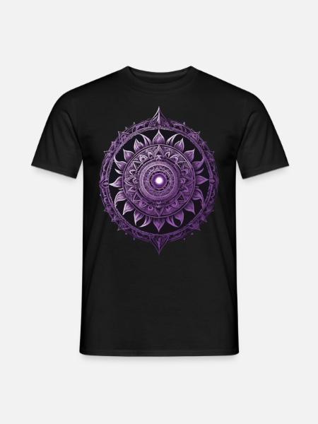 Mandala Design Aesthetic Pattern Spiritual - Men's T-Shirt - black