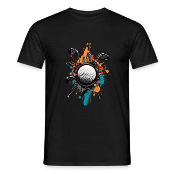 Golfspieler Design Esthétique Golfeur Sport - T-shirt homme - noir - Devant - AI Model Male 178 light (178cm)