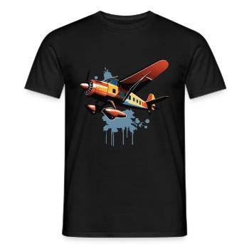 Model Airplane Pilot Airplane Hobby Design - Men's T-Shirt - black - Front - AI Model Male 178 light (178cm)