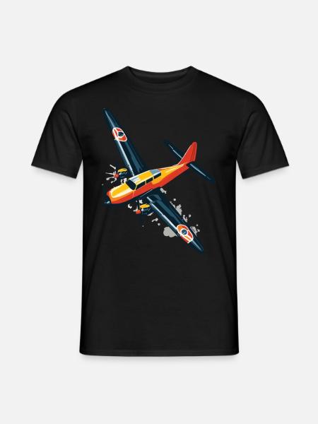 Modellflugzeug Pilot Flugzeug Hobby Flieger Design - Mænd T-shirt - sort