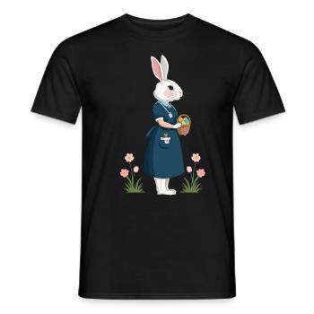 Krankenschwester Hase Süßes Häschchen Arzt Lustig - Männer T-Shirt - Schwarz - Vorne - AI Model Male 178 light (178cm)