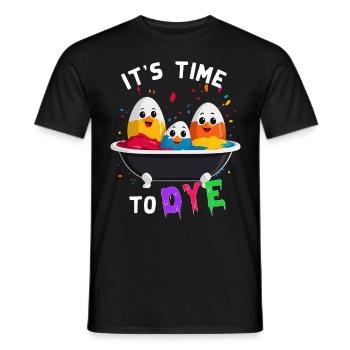 Egg Colors Humor Colorful Artist Funny Easter - Men's T-Shirt - black - Front - AI Model Male 178 light (178cm)