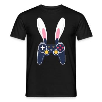 Lapin de Pâques Gamer & Gaming Streetwear Iconique - T-shirt homme - noir - Devant - AI Model Male 178 light (178cm)